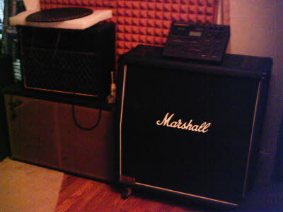 Marshall 1960A + TD10 + Vox Pacemaker + Fender Dual-12 Cabinet